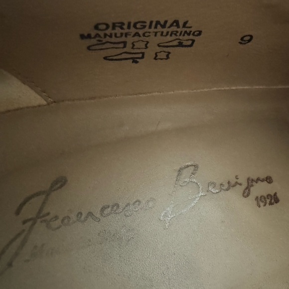 Francesco Benigno Italian Brown Leather Double Monk Buckle Strap Loafer Shoe - Picture 8 of 9